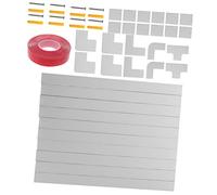 Mikinona Self Adhesive PVC Cord Hider Raceway Kit Thick Flame Retardant Cable Cover Channel for Wall and Floor Wire Management Easy Installation Durable Cable Concealer Set for Home Office