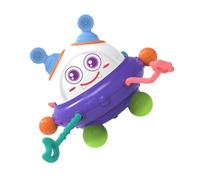 Mikinona Sensory Pull String for Boy Girl Ufo Flying Disc Design Rotatable Chewable Grasping for Development Portable Activity for for Boys