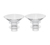 Mikinona Silicone Breast Pump Flange Inserts Wearable Parts 2pcs 13mm, Safe and Can Be Sanitized with Water Steam for Breast Pumps Suitable for Women