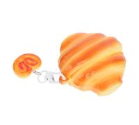 Mikinona Silicone Earphone Sleeve Protective Cover for Creative Croissant Bread Design Durable Shock Resistant Earbud Storage Case Unique Silicone Ear Bud Case for Men Women Easy to Clean