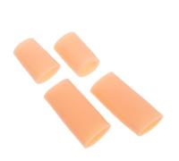 Mikinona Silicone Finger Protectors Thumb Gloves 2 Pairs Cut-Resistant Waterproof Gel Finger Covers for Skin Protection and Anti-Skin Picking Suitable for Gaming and Nail Polish Application