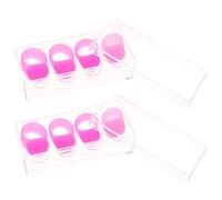 Mikinona Silicone Finger Sleeves Protective and Perfectly Fitting 8 Pcs Drum Accessories with Box for Steel Tongue Drum and Other Percussion Instruments for Beginners