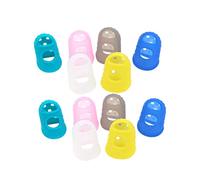 Mikinona Silicone Guitar Fingertip Protectors for Beginners - Sturdy Food-Grade Finger Guards with Non-Slip Fit, Five Sizes Ventilated Design for Guitar and Ukulele Playing