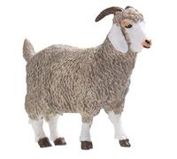 Mikinona Simulated Sheep Model Toy Solid Angora Goat Ornament Creative Sheep Decoration for Kids Farm Scene Display
