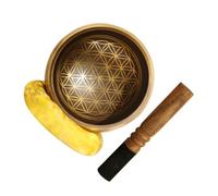 Mikinona Singing Bowl Meditation Sound Bowl Healing Music Instrument for Mindfulness Practice Handcrafted Copper for Yoga Relaxation