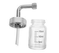 Mikinona Small Glass Oxygen Storage Jar Airbrush Paint Humidifier Bottle Beauty Equipment Accessory