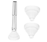 Mikinona Small Trumpet Part Replacement Set 3 Pieces Includes 3C 5C Mouthpieces Brass Instrument Parts Professional Trumpet Supply for Beginners Practice and Performance