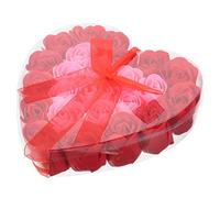 Mikinona Soap Flower Decor Present Box Artificial Flower Arrangement for Home Adornment Luxury Present Box for Valentine's Day Mother's Day Birthday Celebrations