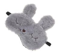 Mikinona Soft Eye Cover Cartoon Plush Sleeping Eye Mask to Sleep Quality with Shading Function for Travel and Flight for Family and Friends