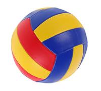 Mikinona Soft Volleyball Training Ball for Beginners and Teenagers Lightweight Indoor and Outdoor Sports Equipment Portable Volleyball for School and Beach Play Blue Yellow Red