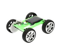 Mikinona Solar Car Model Kit for Educational Science Experiment Sturdy DIY Solar Vehicle Assembly Wear-resistant Material Practical Stem Learning Tool Green Color