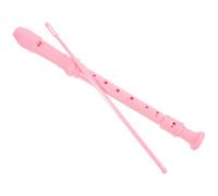 Mikinona Soprano Recorder 8-hole Flute for Beginners in Pink Abs with Cleaning Rod and Black Storage Bag, Beginner Recorder Instrument for Teens, Easy to Use and Maintain, Gift