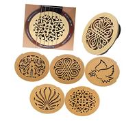 Mikinona Soundhole Cover for Acoustic Guitar Wood Guitar Accessory Feedback Control Durable