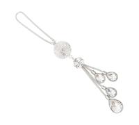 Mikinona Sparkling Rhinestone Rearview Mirror Pendant Car Decor Lightweight Inner Hanging Accessory Elegant for Car Office Wedding Party Balcony Bedroom Display
