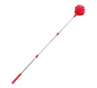 Mikinona Spider Web Remover with Long Handle Ceiling Brush, Lightweight Stainless Steel Pole Duster for High Ceilings, for Home Use and Cobweb Cleaning Tasks