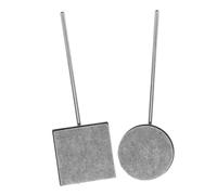 Mikinona Square Flat Bottom Felt Bass Drum Beater for Kick Drum Pedal Replacement Part
