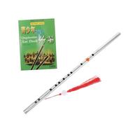 Mikinona Stainless Steel Dizi Flute in Key Wind Instrument for Beginners Portable Music Performance Recorder Bass Flute