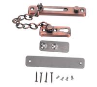Mikinona Stainless Steel Door Chain Lock with Dual Theft Bolt and No Drill Installation for Home Hotel Security Easy Operation for Elderly and Scratch Resistant Safety Latch