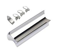 Mikinona Stainless Steel Guitar Slide 76mm Hard-chrome Plated Finger Slide 4 Metal Guitar Picks Set Silver Accessories