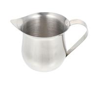Mikinona Stainless Steel Milk Frothing Pitcher Small Jug for Espresso Latte Syrups Condensed Milk Honey Sauce Portable Multiuse Kitchen Accessory