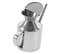 Mikinona Stainless Steel Oil Pot Kitchen Oil Container Kitchen Bottle Vinegar Container Soy Sauce Can Stainless Steel Dispenser Cooking Dispenser Soy Sauce Kettle Holder