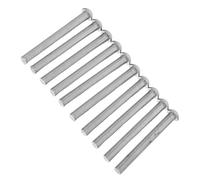 Mikinona Stainless Steel Solid Rivets with Dome Head Strong Connections and Easy Installation 10pcs 6.00x0.55x0.55cm Size for Leathercraft and Automotive Use