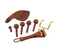 Mikinona Standard Violin Chinrest Tailpiece Endpin Tail Gut Set Essential String Instrument Parts