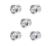 Mikinona Steel Guitar String Ferrules and 6mm Inner Diameter for Electric Guitar 6pcs Enhance Sound Quality Silver Tuning Peg Bushings 8mm Outer Diameter for Professional and Personal
