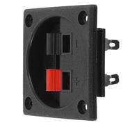 Mikinona Stereo Speaker Box Terminal Connector 2-Position Square Speaker Binding Post Plate for Car and Subwoofer Boxes Screw Posts