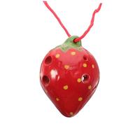 Mikinona Strawberry Ocarina for Beginners Creative Fruit-shaped Musical Instrument and Gentle Sound for S Practice and Random Color