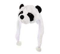 Mikinona Thickened Plush Panda Hat Winter Protection Headgear Cute Animal Dress Up Accessory Lightweight and Skin-friendly for Cold Weather Party and Outdoor Use