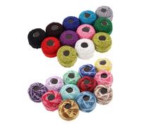 Mikinona Thread for Hand Embroidery 24pcs Embroidery Thread Floss Cotton Round Ball Set for Sewing Applique Patchwork and Craft Gift Making