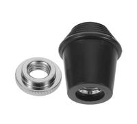 Mikinona Threaded Rubber Drum Feet with Lock Nut for Bass Drum Legs Fit Percussion Hardware for Floor Tom and Bass Spurs