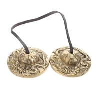 Mikinona Tibetan Meditation Cymbals Hand Bells for Percussion Instrument Use as Feng Shui Decor Yoga Practice Tool