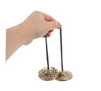 Mikinona Tibetan Tingsha Bells Meditation Cymbals with Embossed Dragon Design for Mindfulness Yoga Sound Therapy and Healing Practice