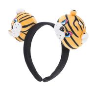 Mikinona Tiger Costume Headpiece Plush Animal Ear Hairband For Halloween Cosplay Jungle Party Supplies