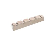 Mikinona Titanium Alloy Bass Guitar Nut Pre-slotted for 5-string Electric Bass Flat Bottom Design for String Stability Comfort Professional Stage Replacement Part
