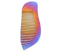 Mikinona Titanium Alloy Hairdressing Comb Fish Shape Styling Tool for Salon Home Use Ergonomic Design Lightweight Barber Comb for Easy Hair Cutting Styling