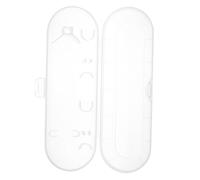 Mikinona Toothbrush Travel Case Transparent Plastic Holder Compact Toothbrush Cover for Travel Camping Business Trip with Food Grade Tray Lightweight Design