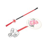 Mikinona Traditional Jingxi Sheepskin Hand Drum for Performance Portable Percussion Instrument with Wooden Frame Lightweight Hand Drum for Esoteric Buddhism and Dance Use Includes Carrying