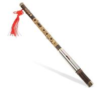 Mikinona Traditional Vertical Bamboo Flute Key Bawu Handcrafted Folk Wind Instrument for Beginners Lightweight Design for Music Learning and Outdoor Use