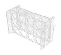 Mikinona Transparent Acrylic Shot Glass Holder Round Liquor Cup Organizer Portable Lightweight Serving Tray for Bar Party Home Use