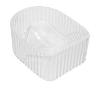 Mikinona Transparent Nail Soak Bowl for Gel Polish Remover Manicure Soaking Bowl for Nail Salon and Home Use Softens Cuticles and Dead Skin Comfortable Hand Shape Design