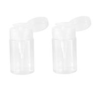 Mikinona Travel Makeup Bottle Set 2pcs 100ml Portable Press Pump Bottles for Toner Lotion Cleansing Water Refillable Travel Containers for Skincare