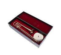 Mikinona Trombone Adornment Craft Instrument Model Copper-tone Miniature Home Decor Ornament for Desktop Display Instrument Ornament Decorations