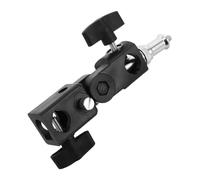 Mikinona Umbrella Mount Holder with Flash Bracket and Light Stand Adapter for Professional Photography, Heavy Duty Tripod Thread Compatible with Dslr Flashes and Studio Lighting Equipment