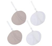 Mikinona Underarm Sweat Pads 2 Pairs Breathable Reusable Absorbent Armpit Protection Shields with Shoulder Straps for Women and Men, Washable Dress Shields for Sweat Prevention