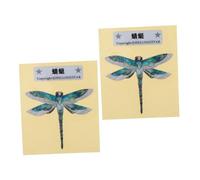 Mikinona Unique Guitar Fretboard Stickers Self-adhesive Dragonfly Headstock Decals for Electric Bass Guitars