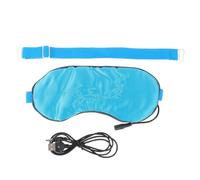 Mikinona USB Steam Sleeping Eye Mask Blue for Travel Light Blocking Contoured Eye Comfortable Stress Relief Sleep Aid for Men Women