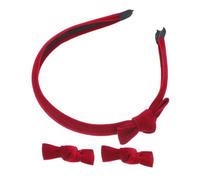 Mikinona Velvet Bow Headband Chic Bowknot Hairband for Women Girls Cheerleading Cosplay Velvet Hair Band Accessory